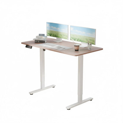 Electra Ergo Single Motor Sit Stand Desk Walnut 1.4m sue-e furniture