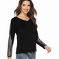 Women's European Glam Sequin Top