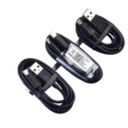 Habicare fast charge cable for Motorola Moto G and Fusion Plus, TWS charging cable with durable design and sleek black finish.