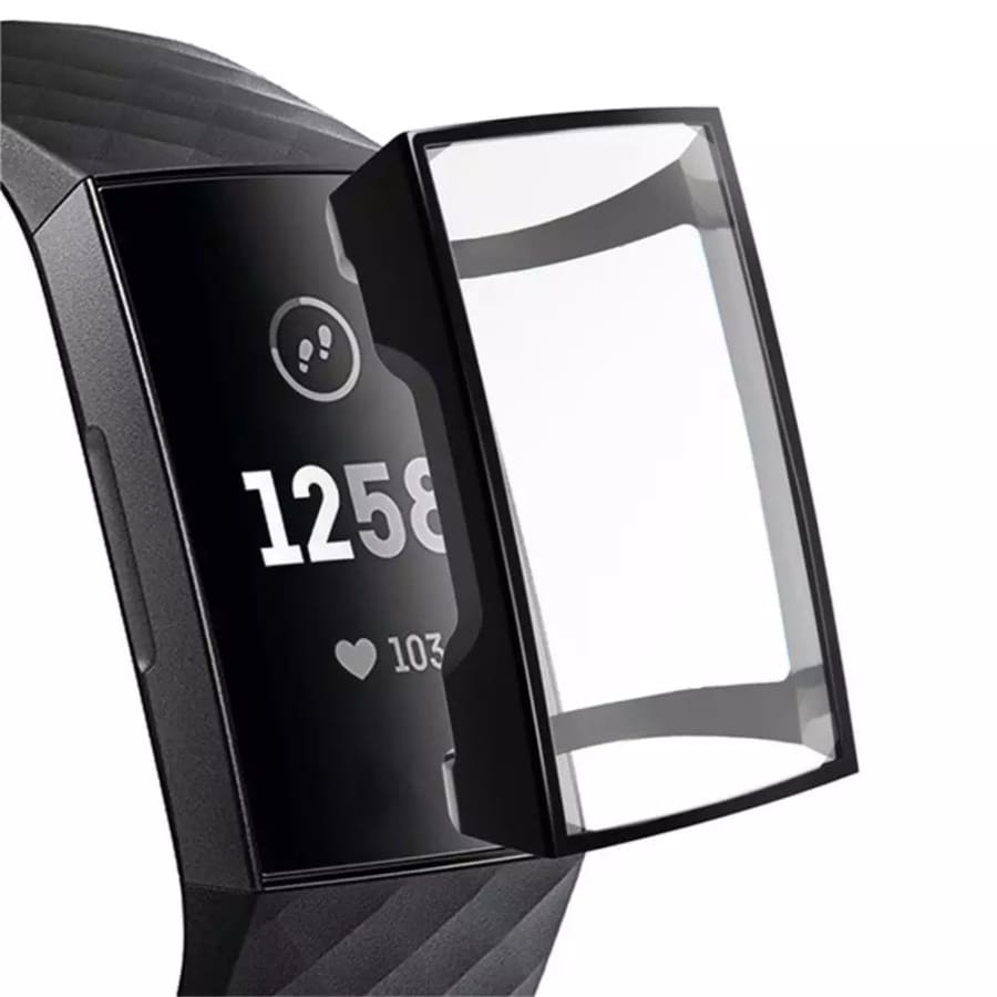 Protective Case for Fitbit Charge 3 / 4 (Black) That Watch Shop