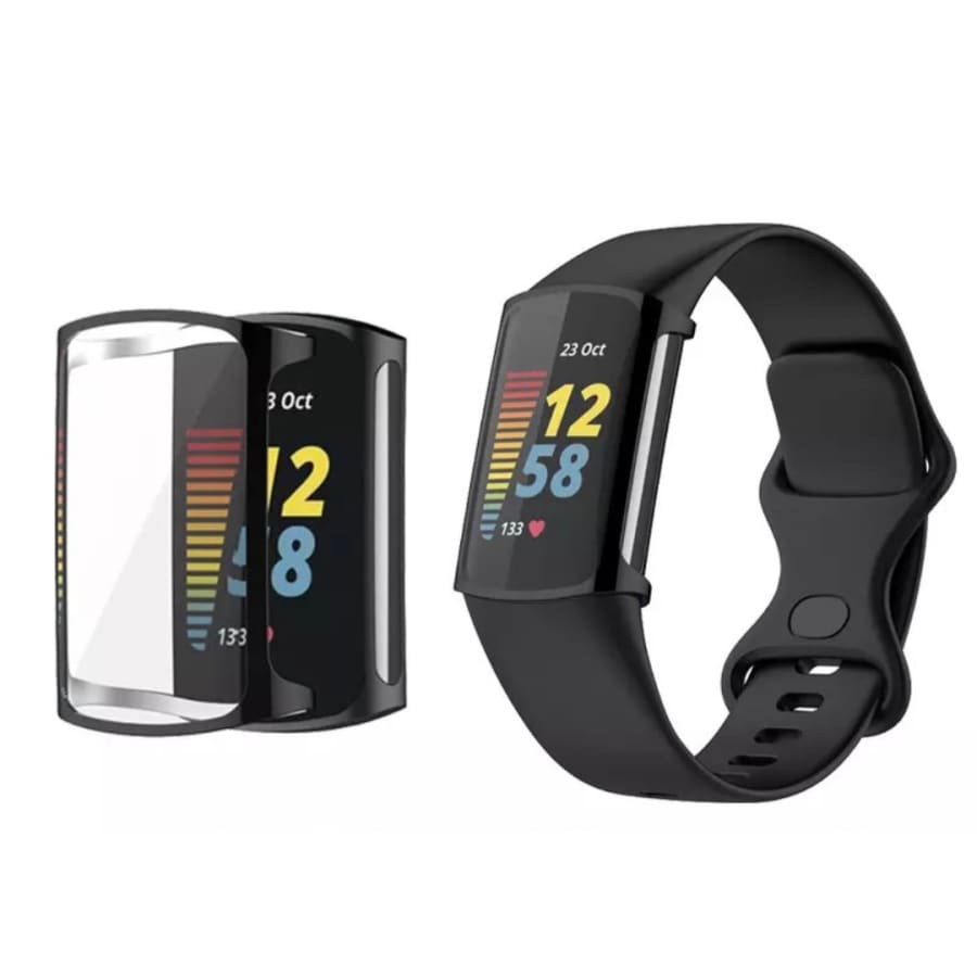 Protective Case for Fitbit Charge 5 (Black) That Watch Shop