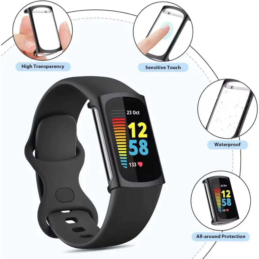 Protective Case for Fitbit Charge 6 (Clear) Habicare
