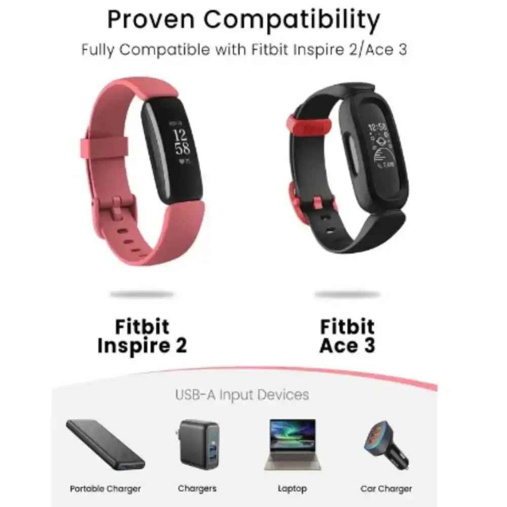 Charger Cable for Fitbit Inspire 2 / ACE 3 USB Habicare