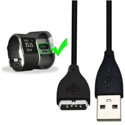 Replacement USB Charger for Fitbit Surge Habicare
