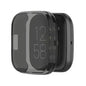 Transparent black Habicare protective case for Fitbit Versa 2 watch, showing a clear, durable shell protecting the device.