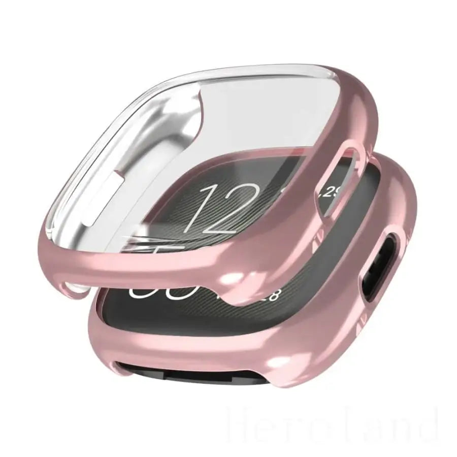 Protective Case for Fitbit Versa 4 (Rosegold) Habicare