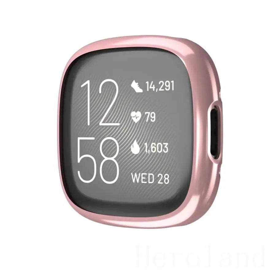 Protective Case for Fitbit Versa 4 (Rosegold) Habicare