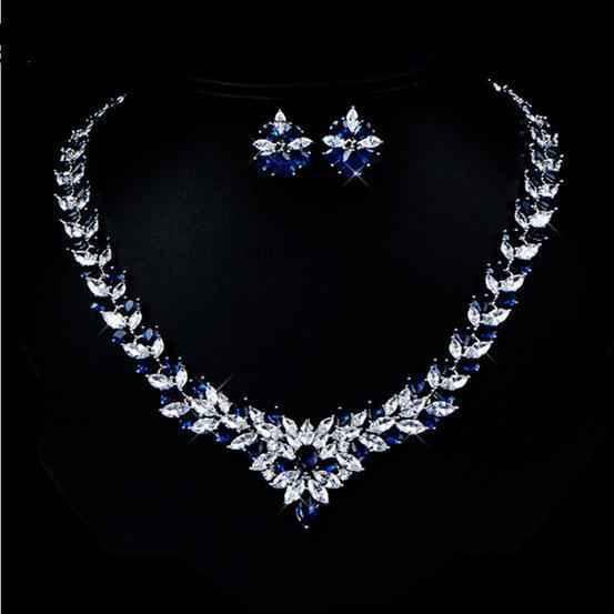 Floral Radiance Zircon Jewelry Set
