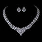 Floral Radiance Zircon Jewelry Set