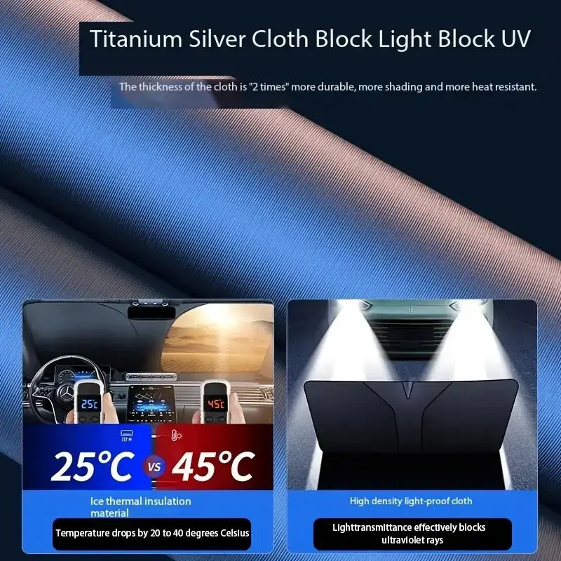 Folding Car Window Sunshade Cover Habicare