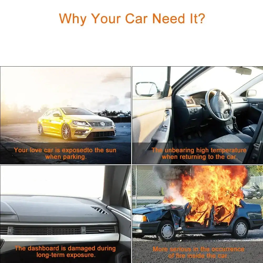 Folding Car Windshield Sunshade Visor Habicare