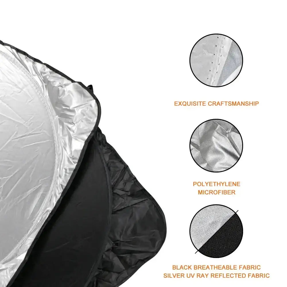 Folding Car Windshield Sunshade Visor Habicare