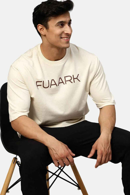 Energy Oversized T-shirt Beige
