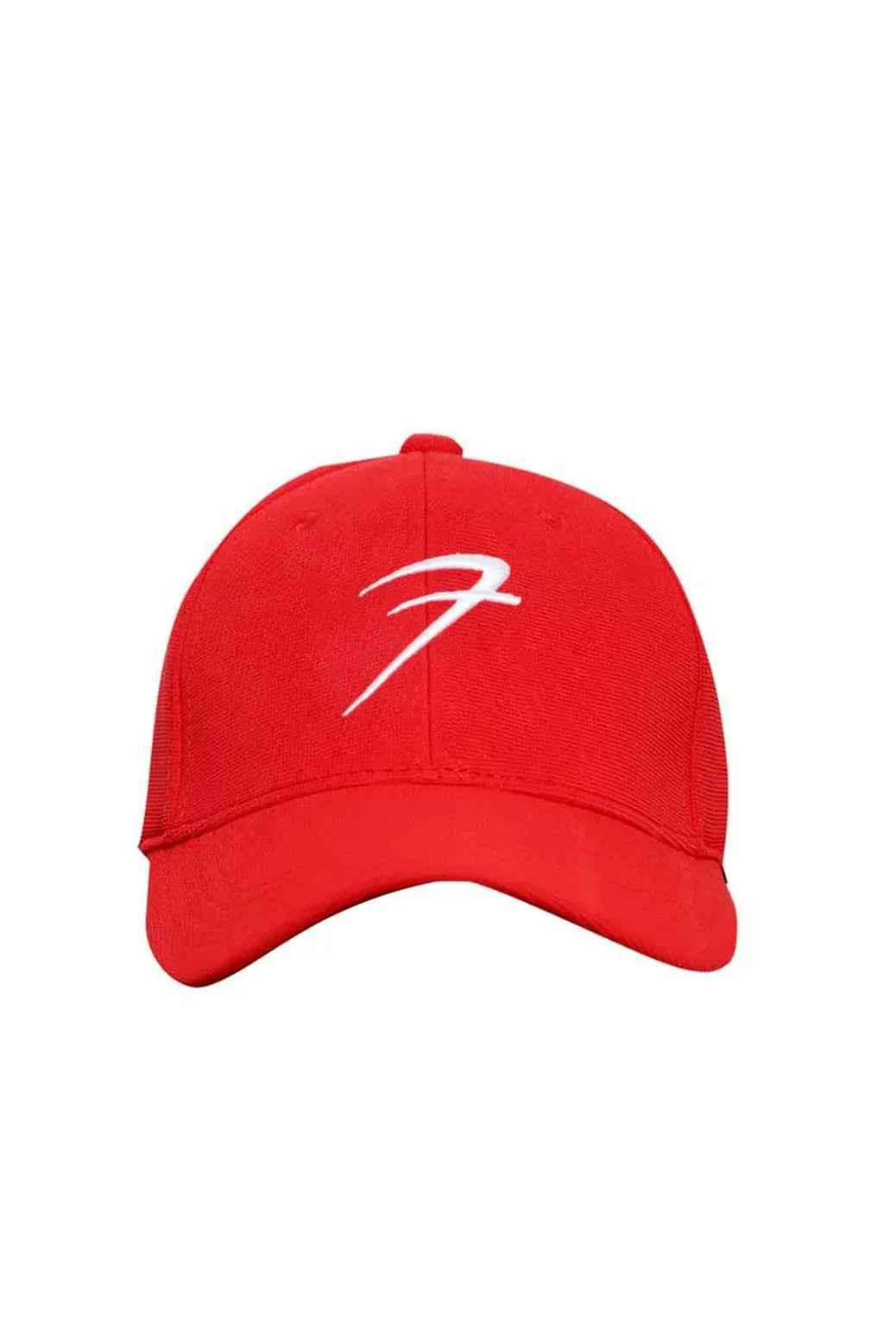 Red baseball cap by Fuaark Nz, versatile and casual, featuring a free-size fit perfect for any occasion.
