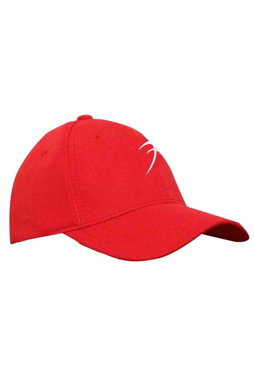 Red Fuaark Nz baseball cap, a versatile, free-size cap made of caps fabric suitable for casual and outdoor wear.
