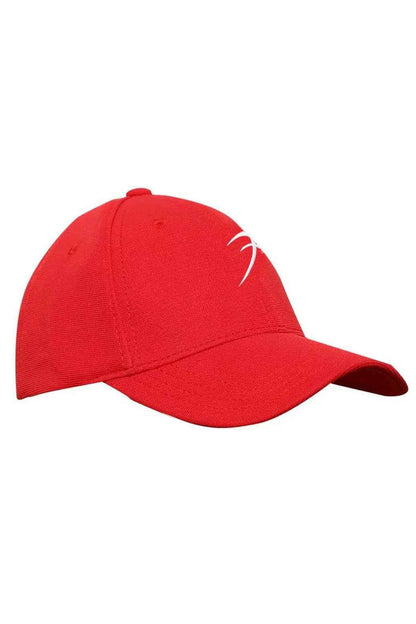 Red Fuaark Nz baseball cap, a versatile, free-size cap made of caps fabric suitable for casual and outdoor wear.