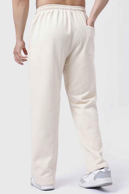 Beige Laidback Relaxed Joggers by Fuaark Nz, comfortable casual pants with a relaxed fit and soft fabric.