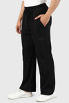 Pinnacle Black Straight Leg Pants – Oversized Fit, 2-Way Stretch