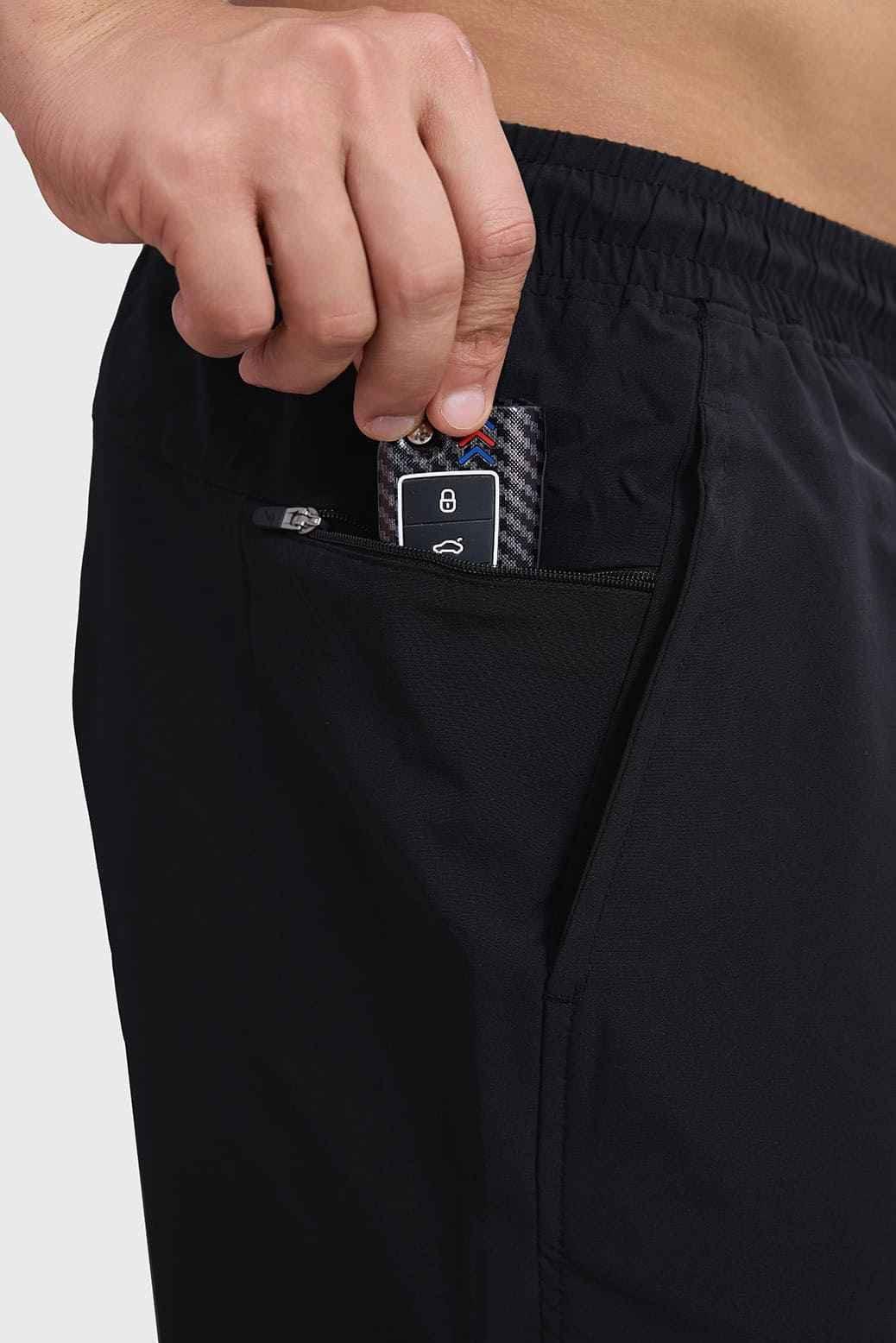 Black Thread Shorts by Fuaark Nz, showcasing lightweight fabric and casual fit with a comfortable waistband and stylish design.