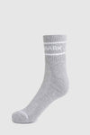 Premium Quarter-Length Athletic Socks - Light Grey Comfort for Active Lifestyles