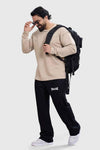 Beige Raw Sweatshirt Your Go-To for Style and Performance