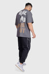 Effortless Comfort with Charcoal Rage Oversized T-Shirt