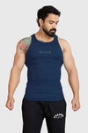 Elevate Your Wardrobe with Our Ribbed Navy Tank Top