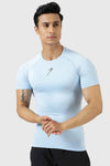 Compression T-shirt for Men in Glacial Blue