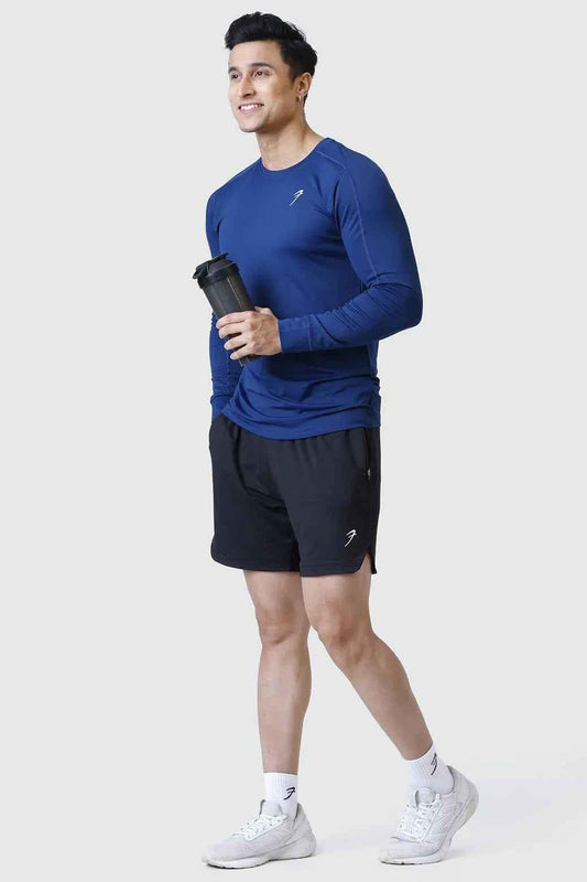 Blue Rush Fullsleeves T-shirt by Fuaark Nz, featuring a comfortable fit and casual style, shown on a plain background.