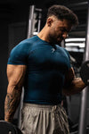 Teal Compression T-Shirt for Men: Elevate Your Workout Performance