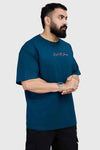 Respect The Journey Oversized T-shirt in Teal - Comfortable and Stylish Respect The Journey T-shirt