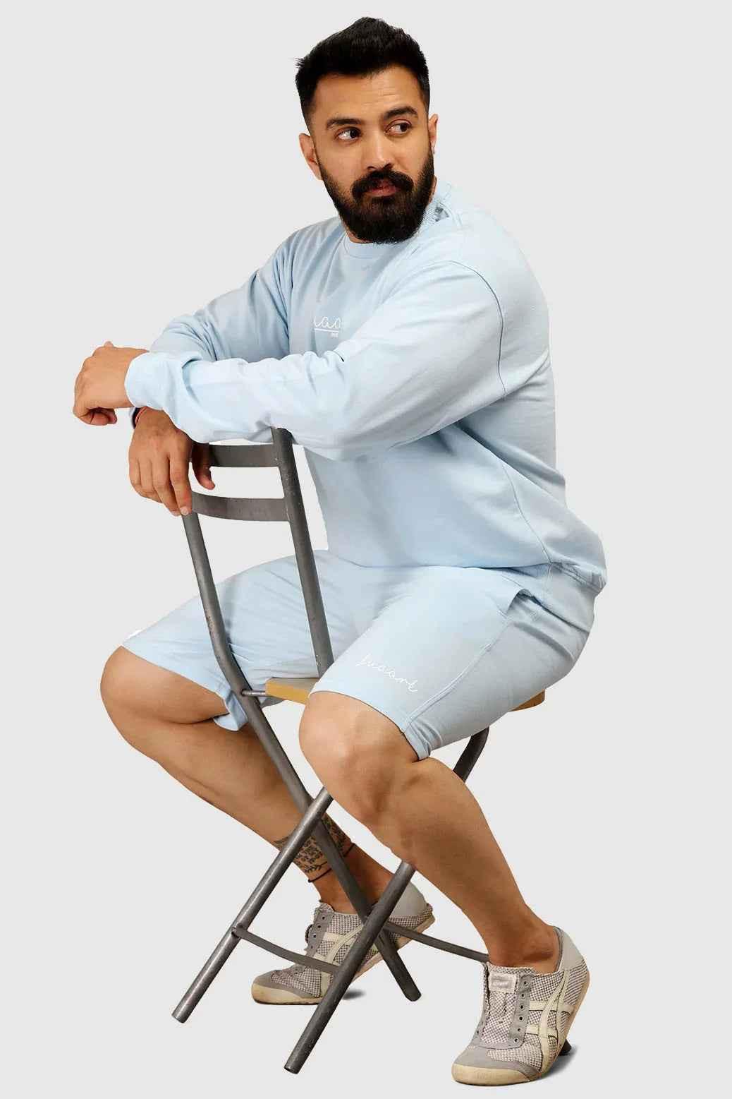 Oversized Shorts Sky Blue