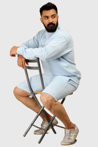 Oversized Shorts Sky Blue