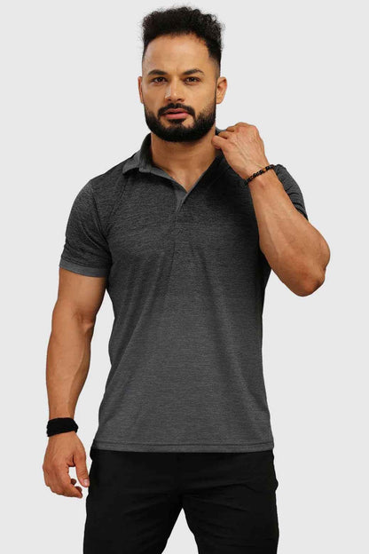 Raw Polo Regular Fit T-shirt Grey