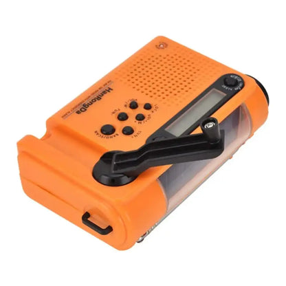 Full Band AM/FM/SW1/SW2 Radio, Torch, Solar Panel & Hand Crank - Power Bank Habicare