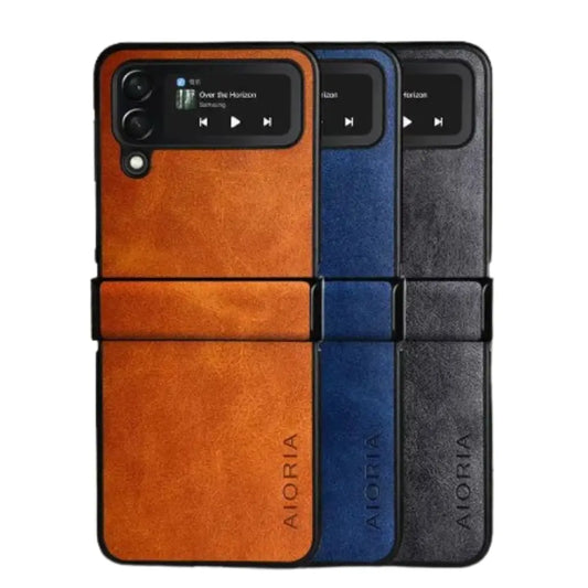 Full Protective Leather Case for Samsung Z Flip Habicare