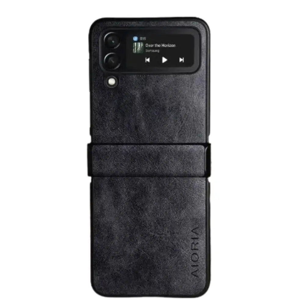 Full Protective Leather Case for Samsung Z Flip Habicare