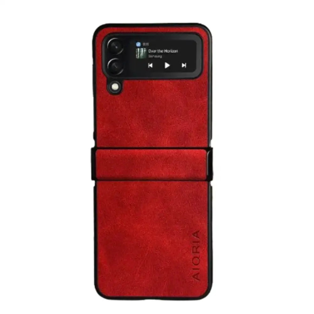 Full Protective Leather Case for Samsung Z Flip Habicare