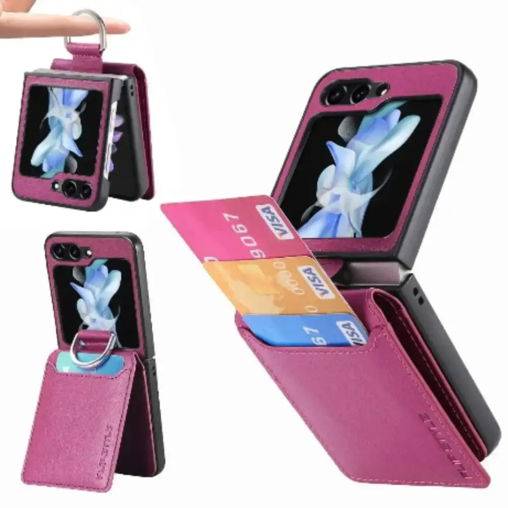 Leather Case for Galaxy Z Flip Series (Available in 7 colours) Habicare