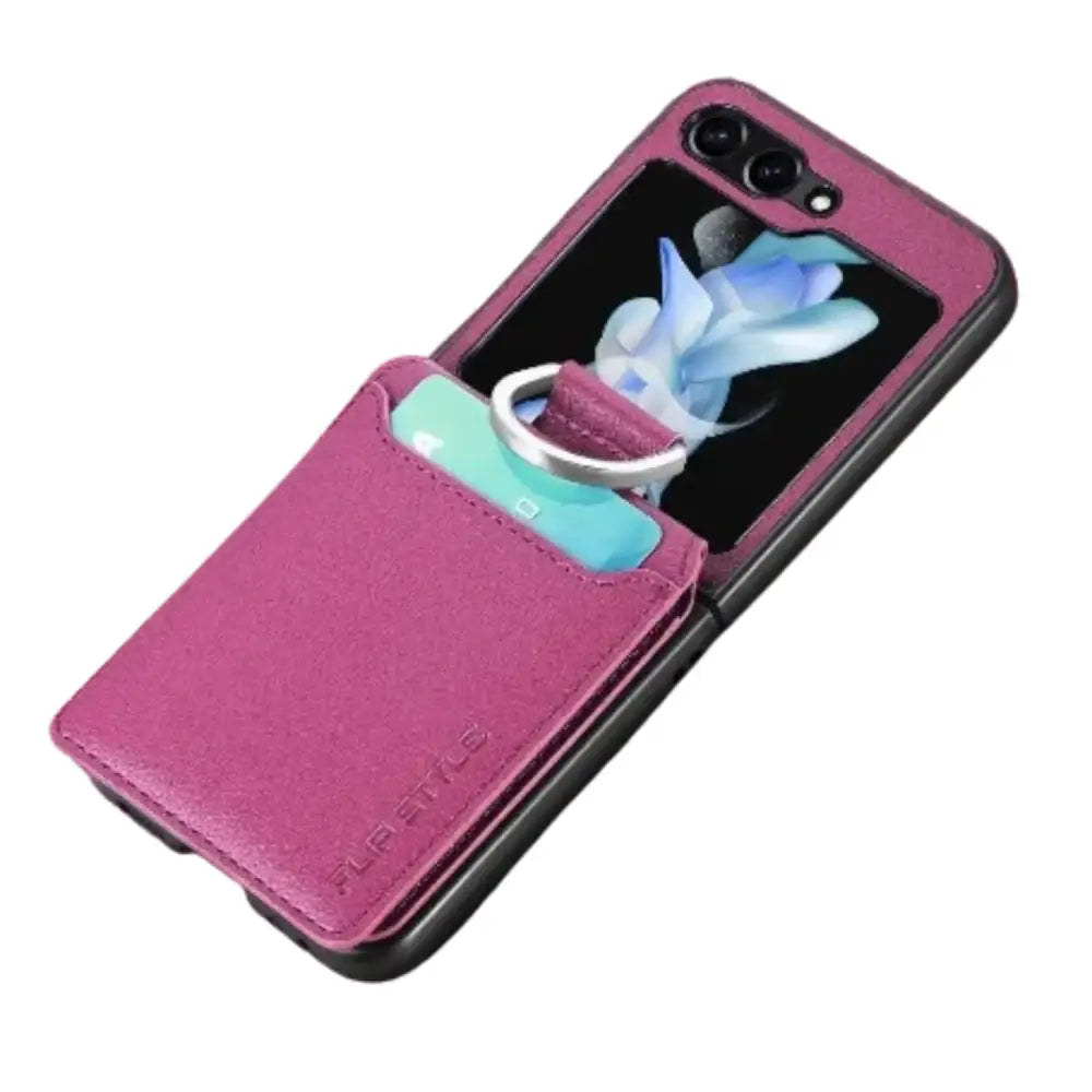Leather Case for Galaxy Z Flip Series (Available in 7 colours) Habicare