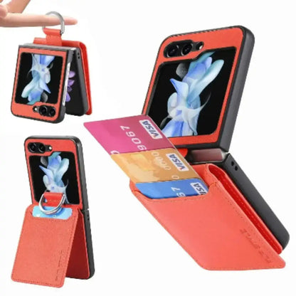 Leather Case for Galaxy Z Flip Series (Available in 7 colours) Habicare