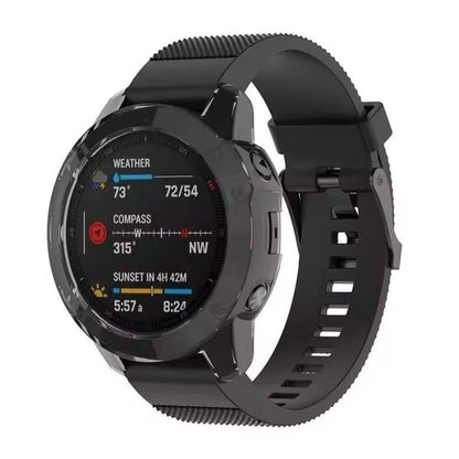 Black Garmin Enduro protective watch case from That Watch Shop, designed to safeguard the smartwatch.
