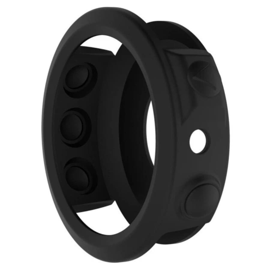 Black silicone protective case for Garmin Fenix 5S Series watch, designed to shield and secure the watch during daily use.