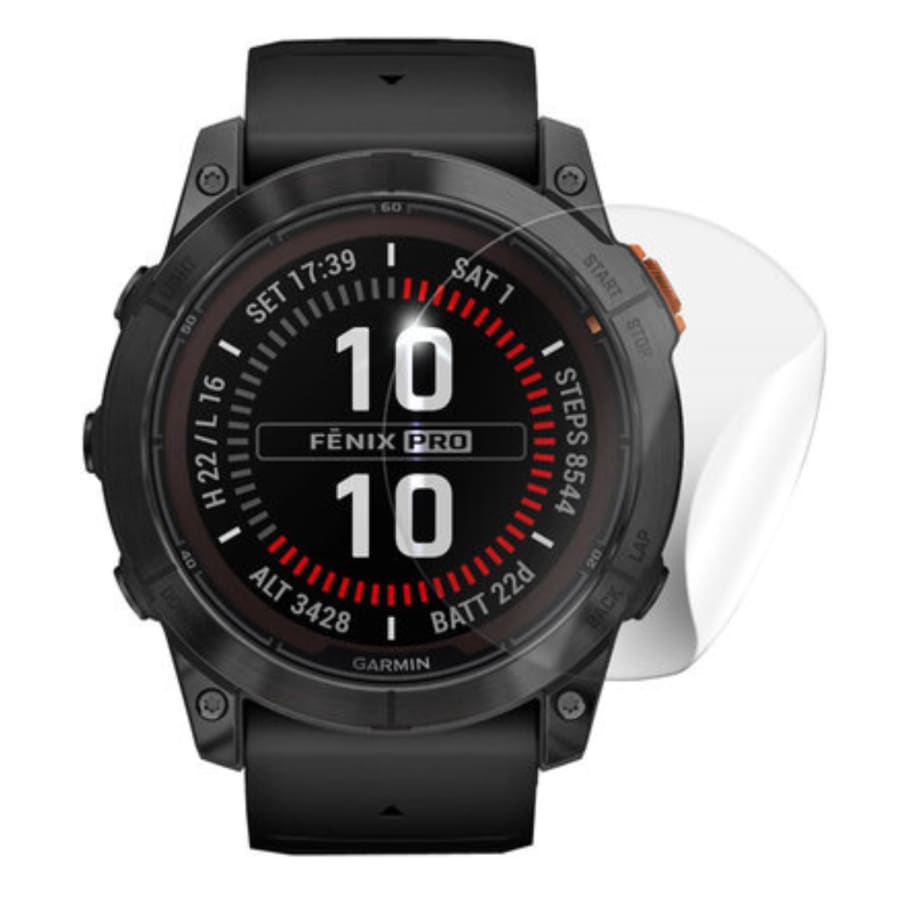 Hydrogel screen protectors for Garmin Fenix 7X and 7X Pro series smartwatch, pack of 6, providing durable screen protection.