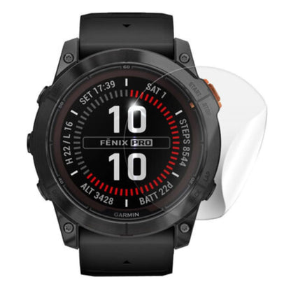 Hydrogel screen protectors for Garmin Fenix 7X and 7X Pro series smartwatch, pack of 6, providing durable screen protection.