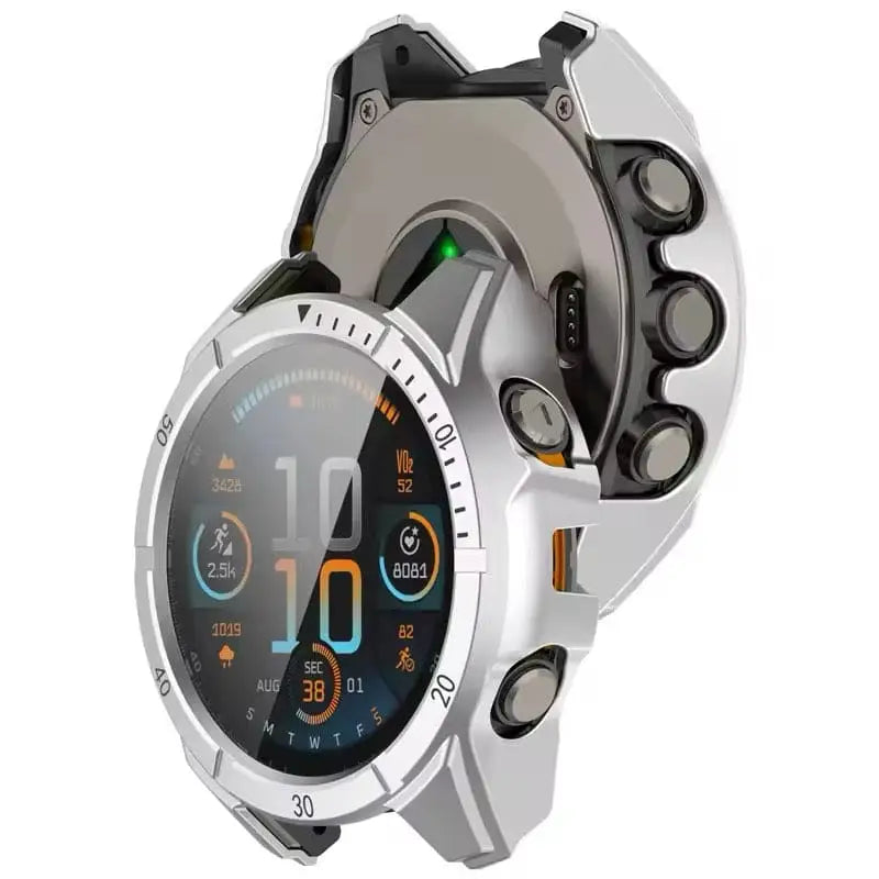 Protective Case for Garmin fenix 8 (43mm) Series (Silver) Habicare
