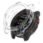 Clear protective case for Garmin fenix Chronos Series smartwatch, transparent TPU cover highlighting watch face and band.