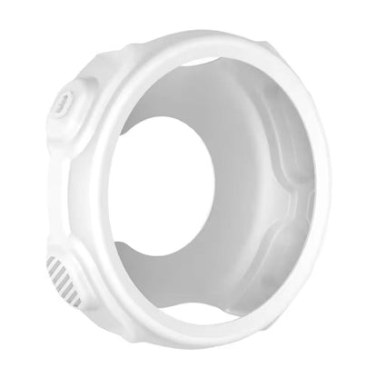 White protective case for Garmin Forerunner 235 series watch, made by That Watch Shop, showing the snug-fit watch cover.