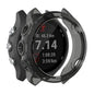 Transparent black Habicare protective case for Garmin Forerunner 245 series smartwatch, offering durable screen and body protection.