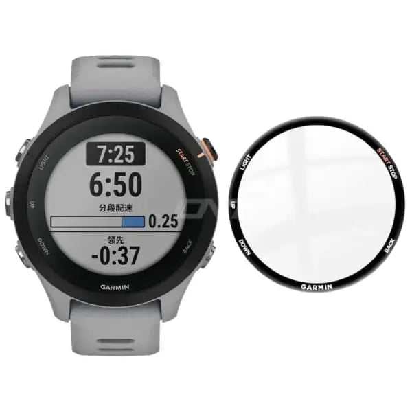 Pack of five Habicare Garmin Forerunner 255 screen protectors for watch display protection.